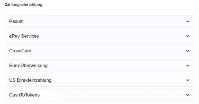 Alternative Zahlungsmöglichkeiten