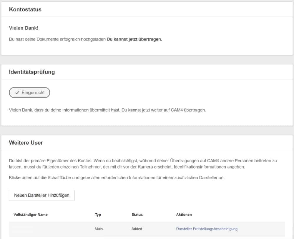 Dokumente erfolgreich hochgeladen